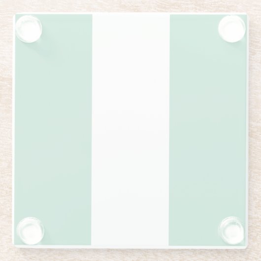 Nigeriaanse vlag glazen onderzetter (Achterkant)