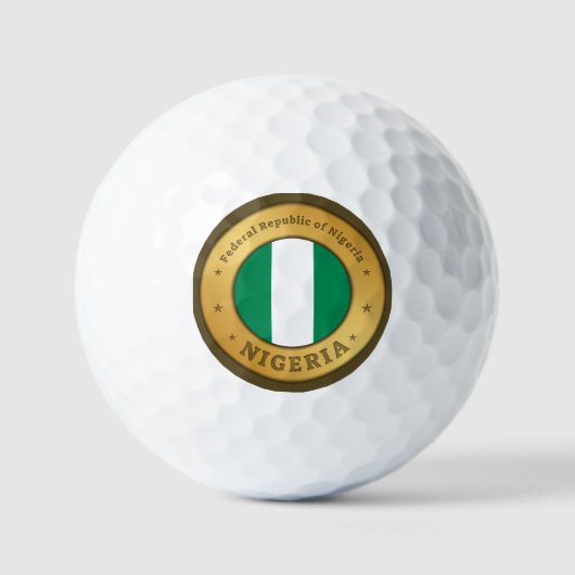 Nigeriaanse vlag golfballen (Voorkant)