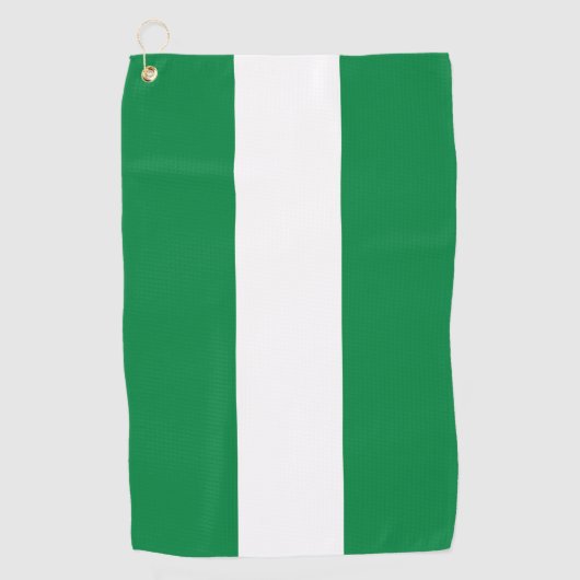 Nigeriaanse vlag golfhanddoek (Voorkant)