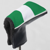 Nigeriaanse vlag golfheadcover (3/4 voorkant)