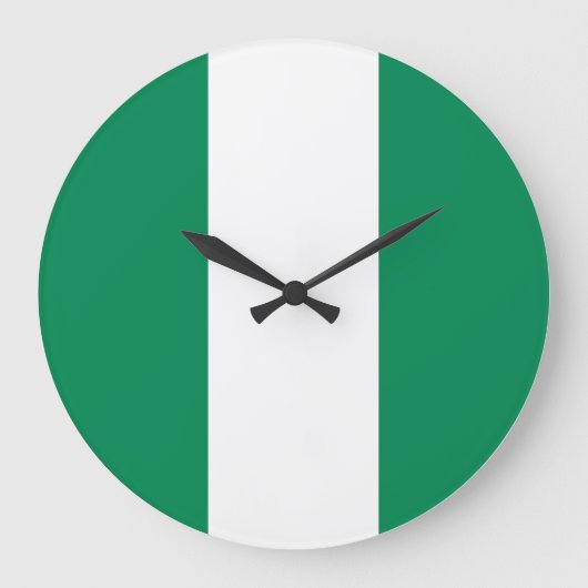 Nigeriaanse vlag grote klok (Voorkant)
