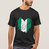 Nigeriaanse vlag Ik hou ervan dat het in mijn DNA  T-shirt (Voorkant)