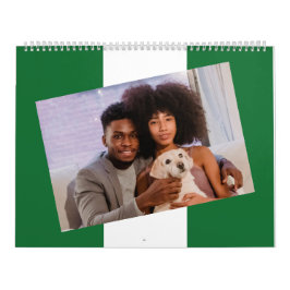 Nigeriaanse vlag Invoegen Foto 2026 Nigeria Famili Kalender