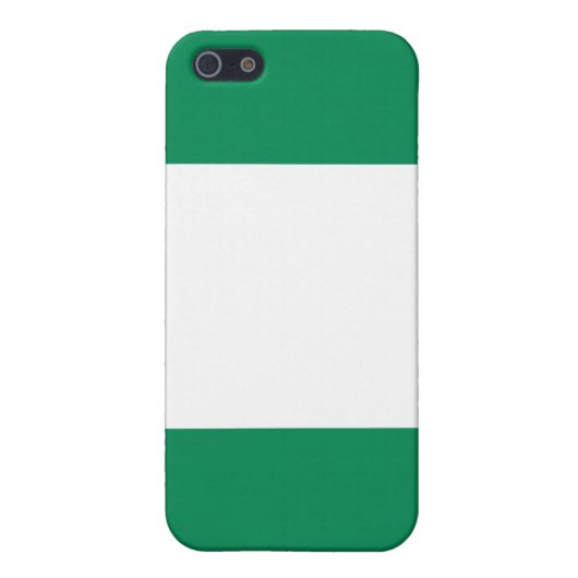 Nigeriaanse vlag iPhone hoesje (Achterkant)