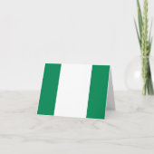 Nigeriaanse vlag kaart (Voorkant)