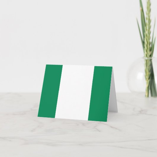 Nigeriaanse vlag kaart (Voorkant)
