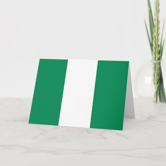 Nigeriaanse vlag kaart (Voorkant)