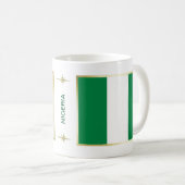 Nigeriaanse vlag + kaartMok Koffiemok (Voorkant rechts)