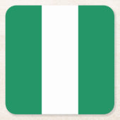 Nigeriaanse vlag kartonnen onderzetters (Voorkant)