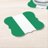 Nigeriaanse vlag kartonnen onderzetters (Gekanteld)