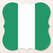 Nigeriaanse vlag kartonnen onderzetters (Voorkant)