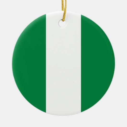 Nigeriaanse vlag keramisch ornament (Voorkant)