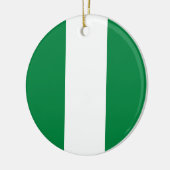Nigeriaanse vlag keramisch ornament (Links)