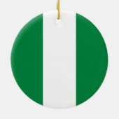 Nigeriaanse vlag keramisch ornament (Achterkant)