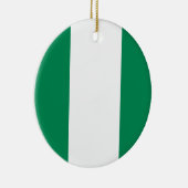 Nigeriaanse vlag keramisch ornament (Rechts)