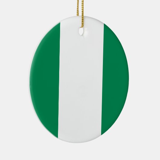 Nigeriaanse vlag keramisch ornament (Rechts)