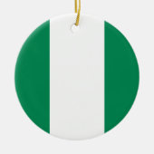 Nigeriaanse vlag keramisch ornament (Voorkant)