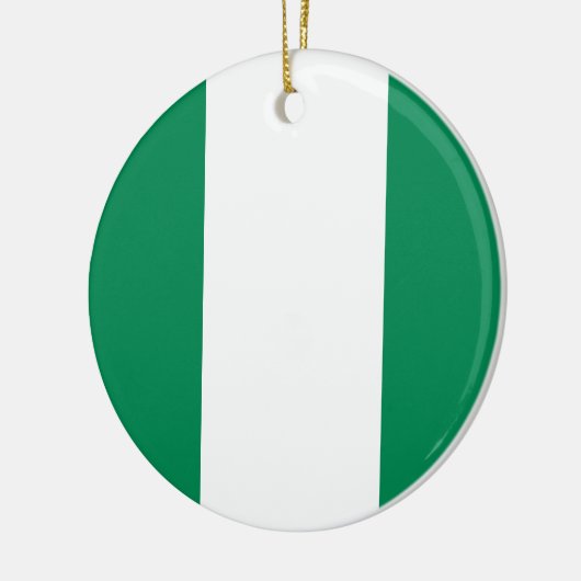 Nigeriaanse vlag keramisch ornament (Links)
