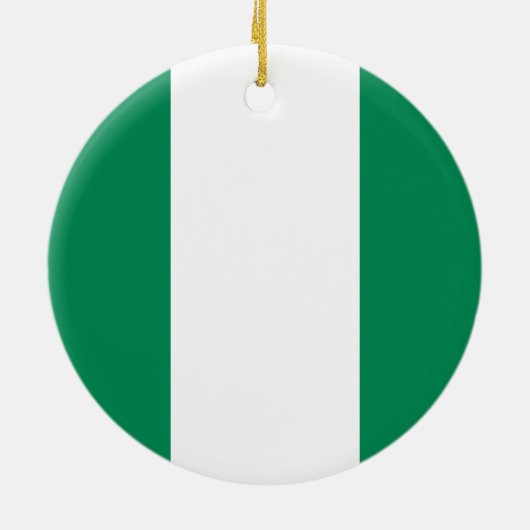 Nigeriaanse vlag keramisch ornament (Achterkant)