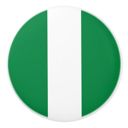 Nigeriaanse vlag keramische knop (Voorkant)