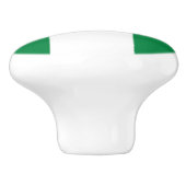 Nigeriaanse vlag keramische knop (Zijkant)