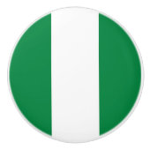 Nigeriaanse vlag keramische knop (Voorkant)