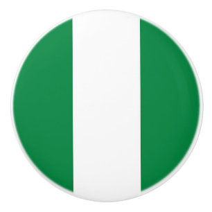 Nigeriaanse vlag keramische knop