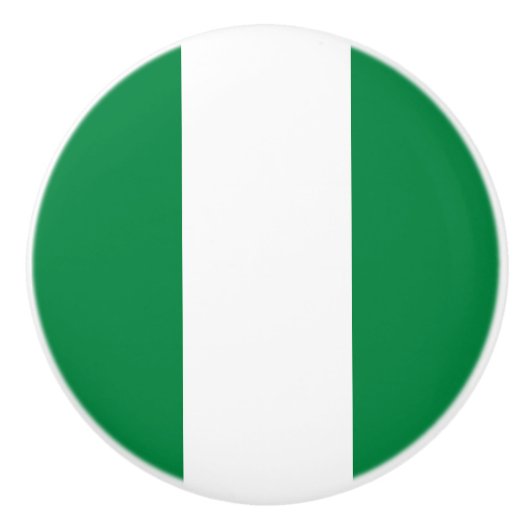 Nigeriaanse vlag keramische knop (Voorkant)