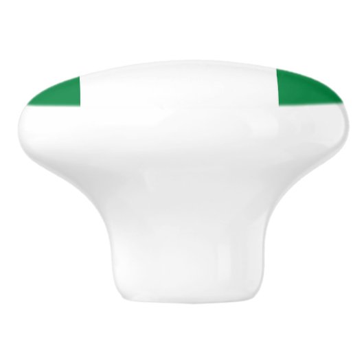 Nigeriaanse vlag keramische knop (Zijkant)