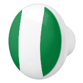 Nigeriaanse vlag keramische knop (Rechts)