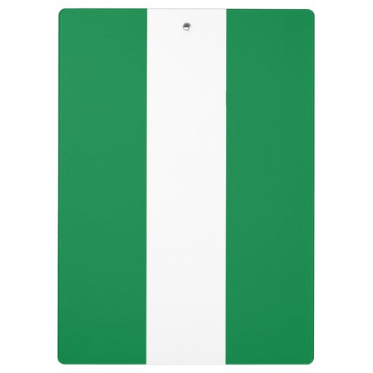 Nigeriaanse vlag klembord (Achterkant)