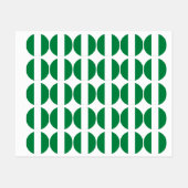 Nigeriaanse vlag labels (Vel)