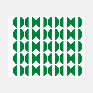 Nigeriaanse vlag labels