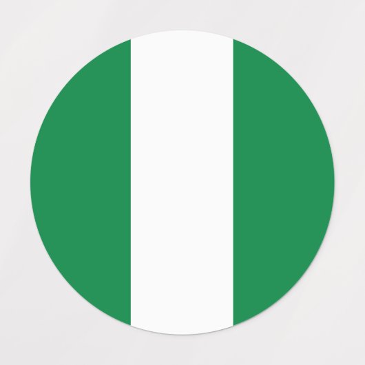 Nigeriaanse vlag labels (Design 2)