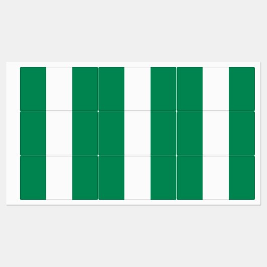 Nigeriaanse vlag labels (Vel)