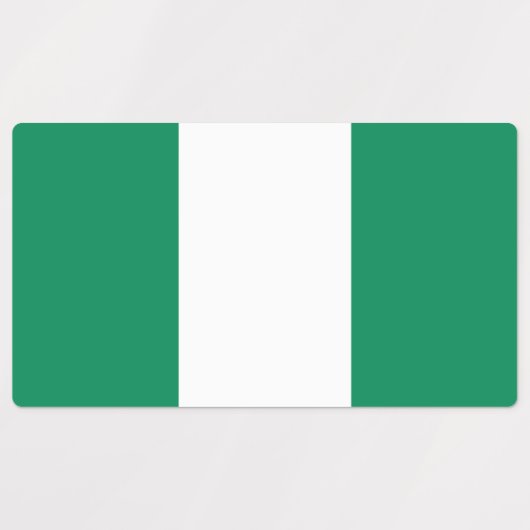 Nigeriaanse vlag labels (Design 1)