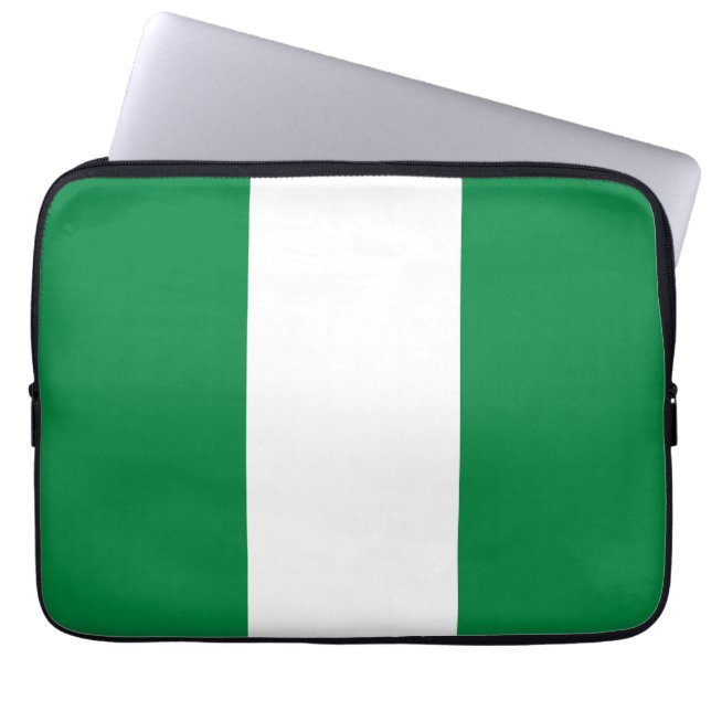 Nigeriaanse vlag laptop sleeve (Voorkant)