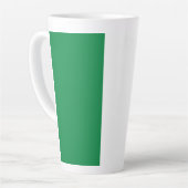 Nigeriaanse vlag latte mok (Linkerhoek)