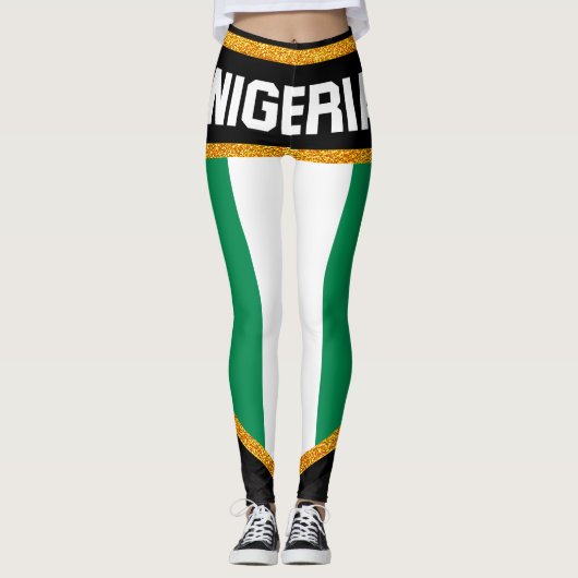 Nigeriaanse vlag leggings (Voorkant)