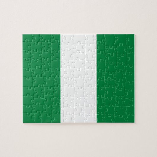 Nigeriaanse vlag legpuzzel (Horizontaal)