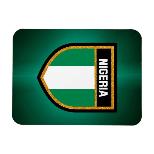 Nigeriaanse vlag magneet (Horizontaal)