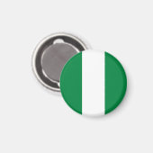 Nigeriaanse vlag magneet (Voorkant / Achterkant)