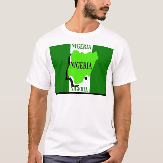 Nigeriaanse vlag mannen t-shirts (Voorkant)