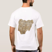 Nigeriaanse vlag + map + tekst T-shirt (Achterkant)