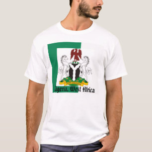 Nigeriaanse vlag, Nigeriaarms21, Nigeria, West-Afr T-shirt
