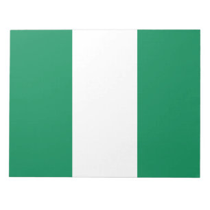 Nigeriaanse vlag notitieblok