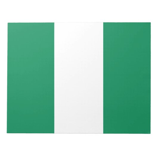 Nigeriaanse vlag notitieblok (Voorkant)