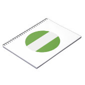 Nigeriaanse vlag notitieboek (Linkerzijde)
