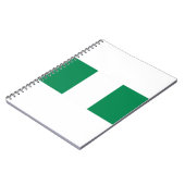 Nigeriaanse vlag notitieboek (Linkerzijde)