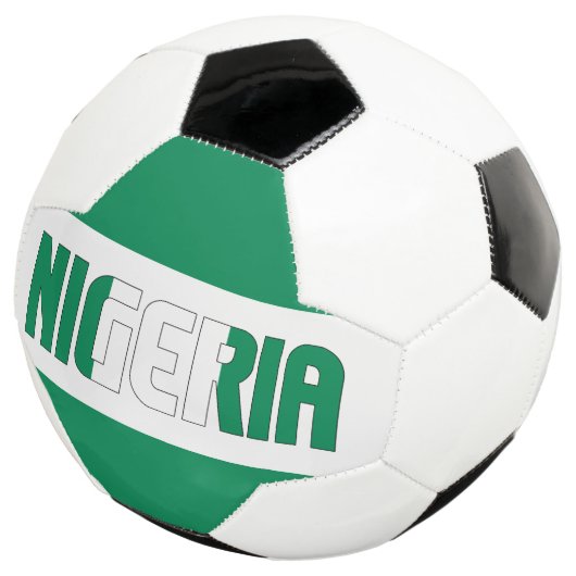 Nigeriaanse vlag Patriotic Voetbal (Drie kwart)